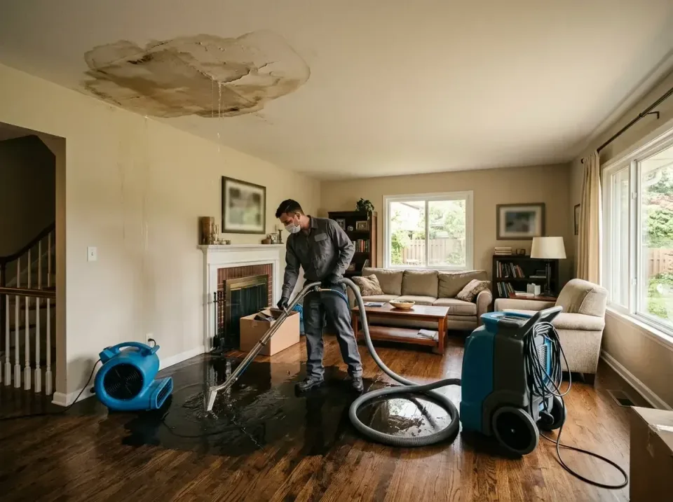 attic-pipe-burst-ceiling-drip-008 — frequently asked questions, Water Damage Restoration & Carpet Care in Posen, IL